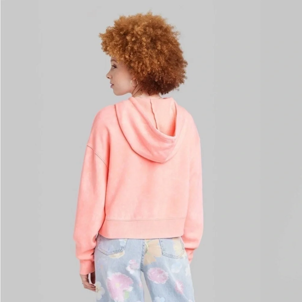 Women's Cropped Hoodie - Wild Fable Pink - Picture 3 of 4